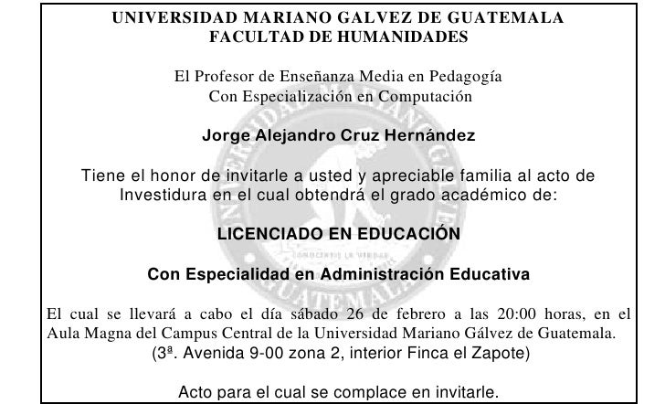 Invitaciones 2011