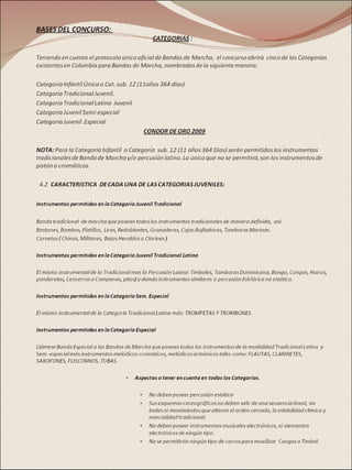 Invitacion  Y Reglamento Concurso Condor De Oro 2009 1
