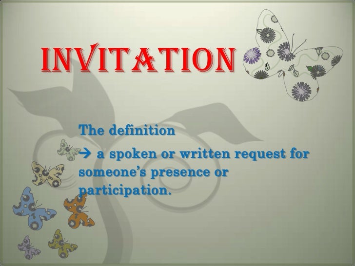 Invitation