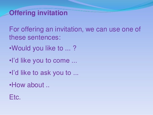 Invitation