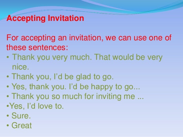 Invitation