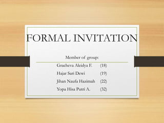 Invitation | PPT