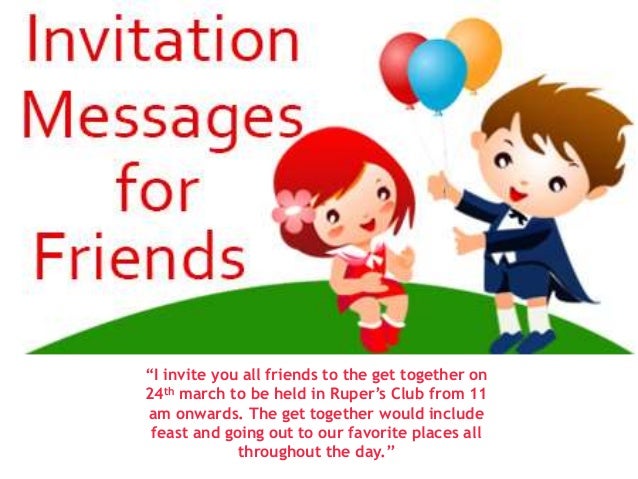 Get Together Invitation Wording 10