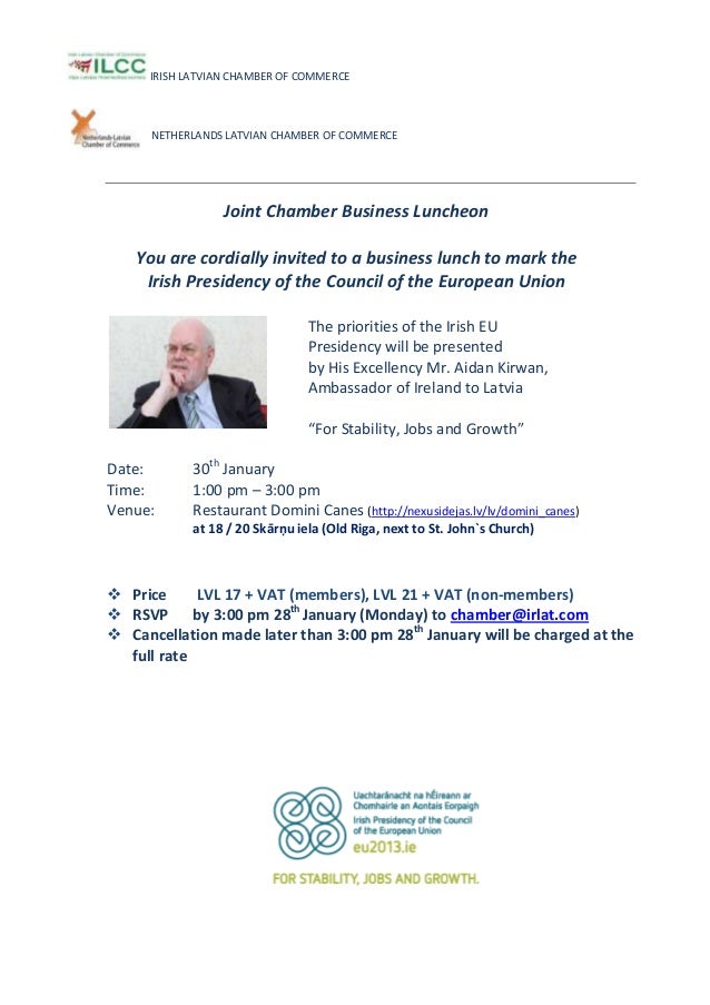 invitation business lunch with ie ambassador business luncheon invitation