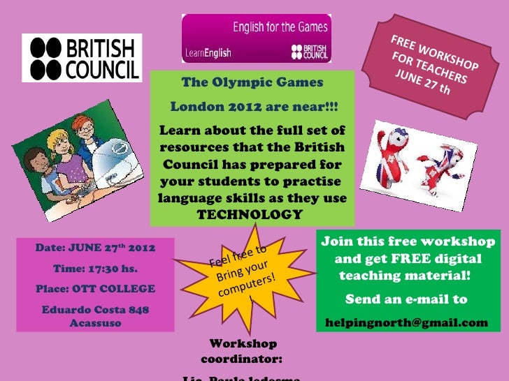 Another FREE FOR TEACHERS on behalf of THE BRITISH COUNCIL!!!