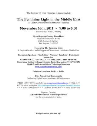 Womens Enlightenment Conference 