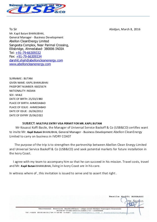 invitation letter for k batani general invitation