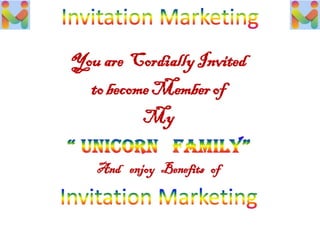 Invitation Marketing - Passive Income Opportunity