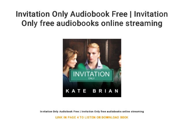 invitation only audiobook free invitation only free audiobooks onli