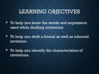 Invitation card/text as Functional Text.pptx