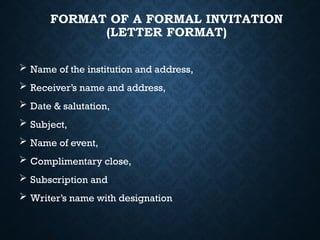 Invitation card/text as Functional Text.pptx