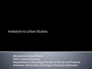 Invitation to Urban Studies
 