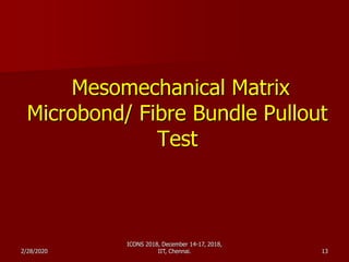 Mesomechanics- The domain for Structural Integrity Evalution of fibre ...