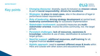 Diversity, equity and inclusion at European higher education ...