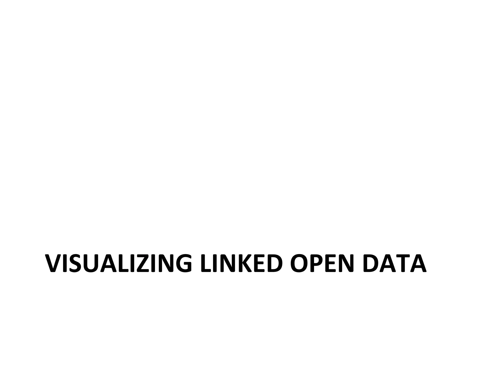 VISUALIZING	
  LINKED	
  OPEN	
  DATA	
  

 