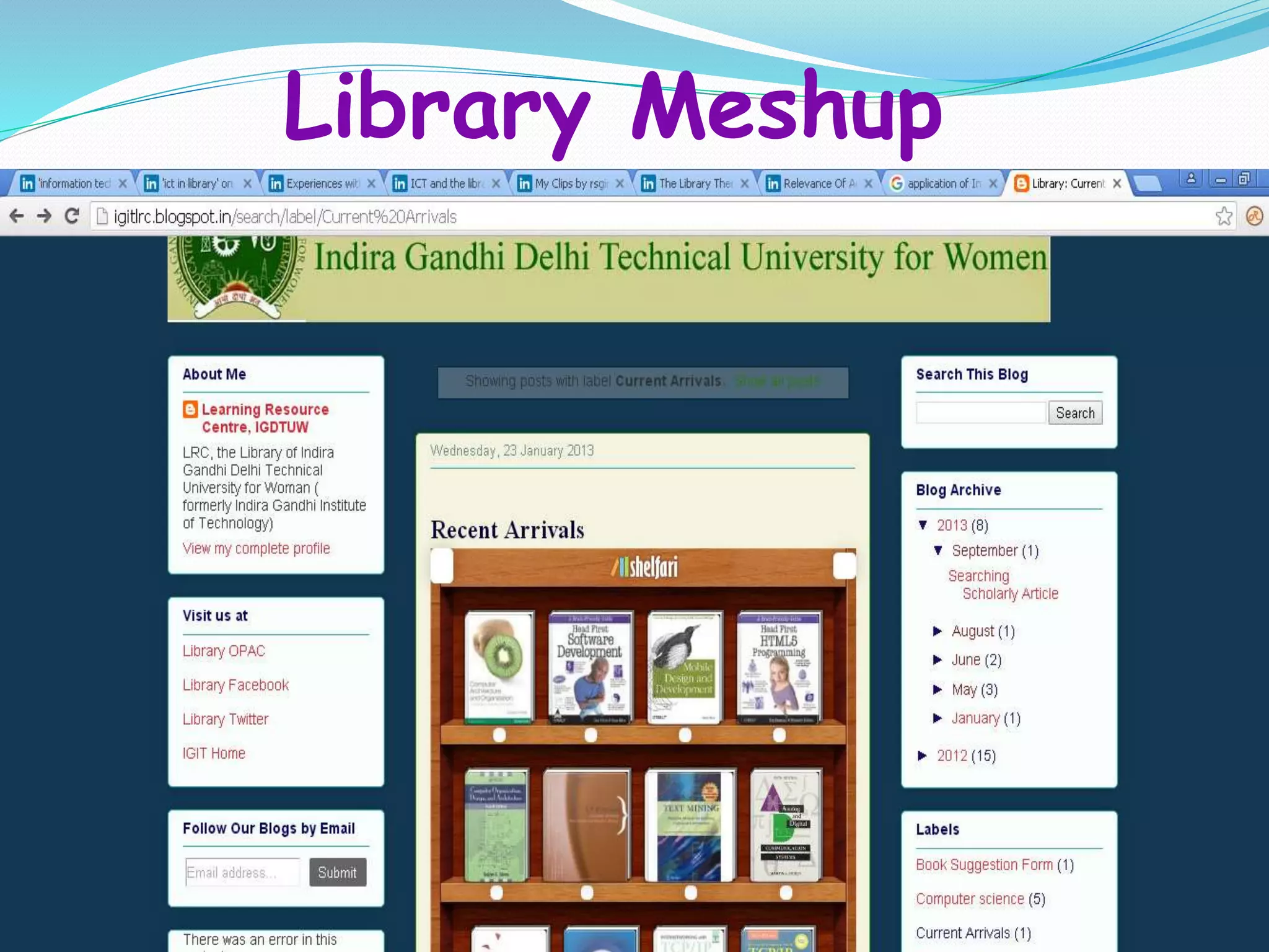 Library Meshup
 
