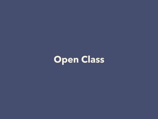 Open Class
 