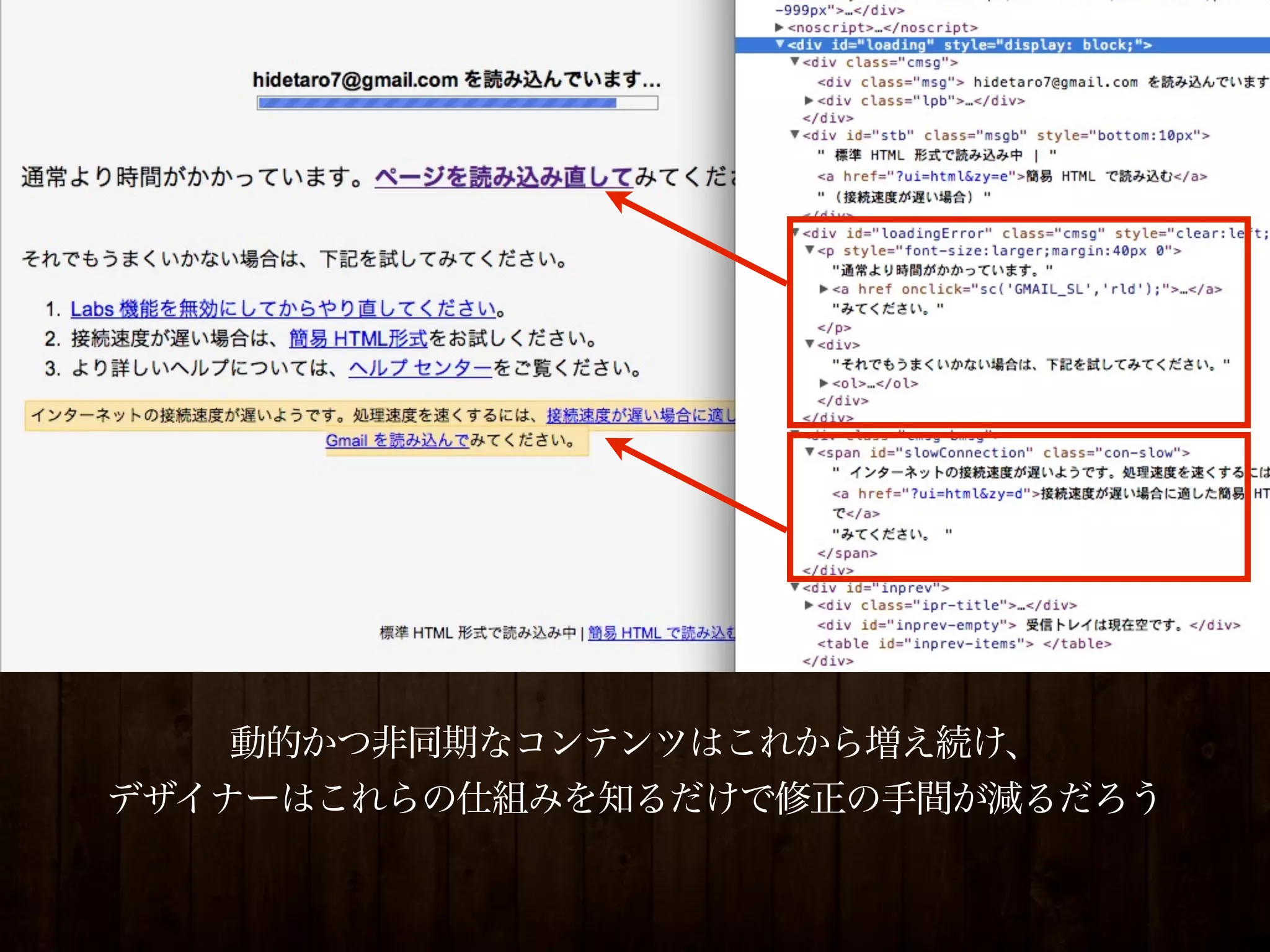 動的かつ非同期なコンテンツはこれから増え続け、
デザイナーはこれらの仕組みを知るだけで修正の手間が減るだろう
 