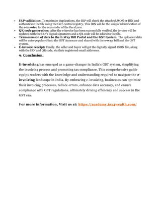 E-Invoicing: A Complete Guide to India & GST System | Academy ...