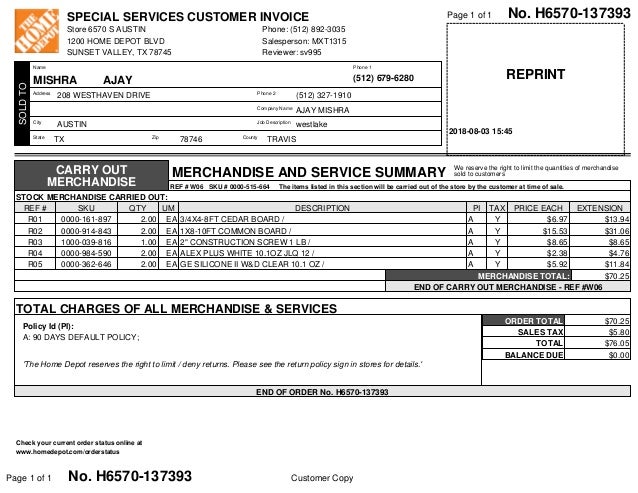 excellent home depot receipt templates glamorous receipt templates