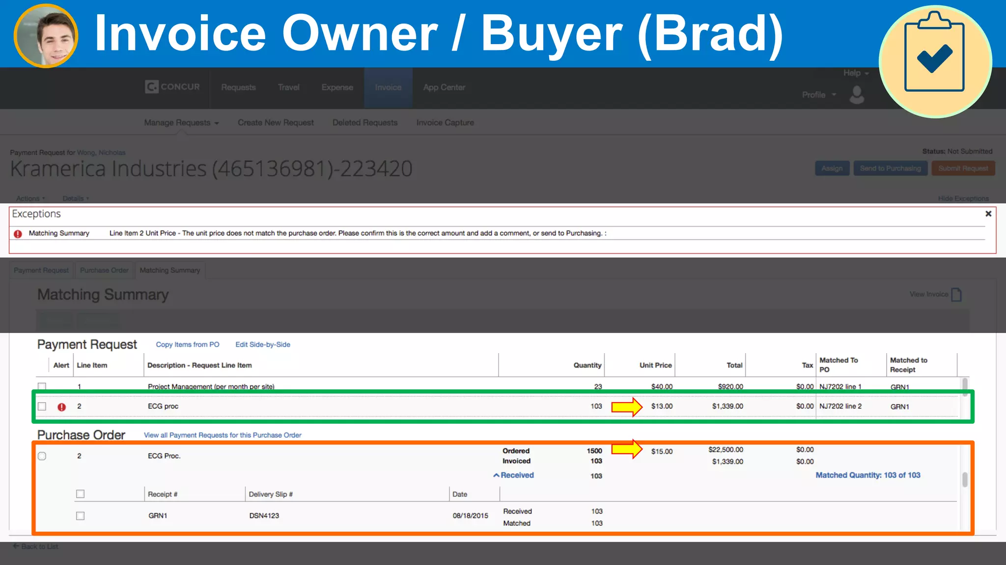 23
Invoice Owner / Buyer (Brad)
 