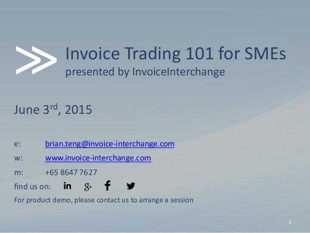 invoice interchange invoice trading for sm es