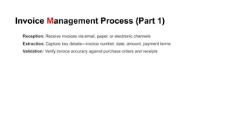 Invoice Management Explained – Meaning, Process & Key Types | PPTX