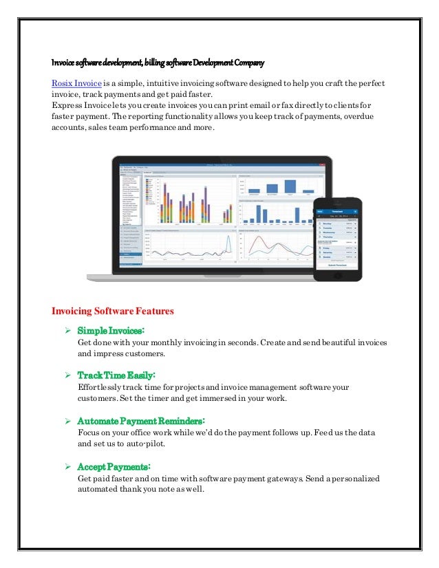 invoice software development billing software development company