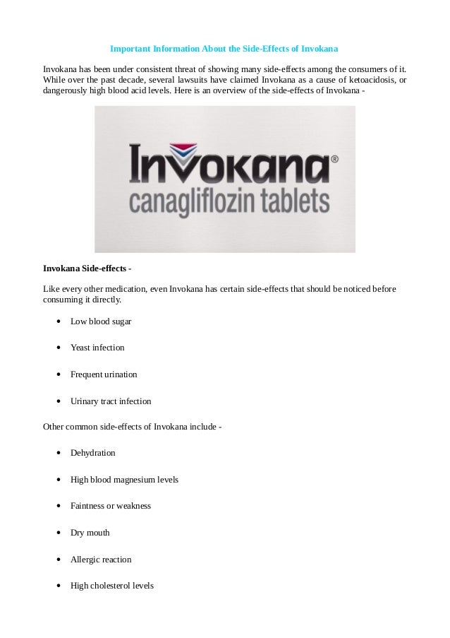 Invokana Rash Invokana Side Effects _ Invokana 300mg comprimé – EIYR