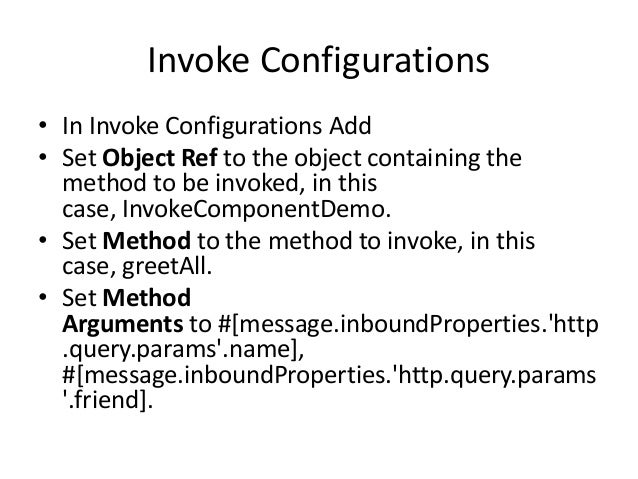 Invoke component