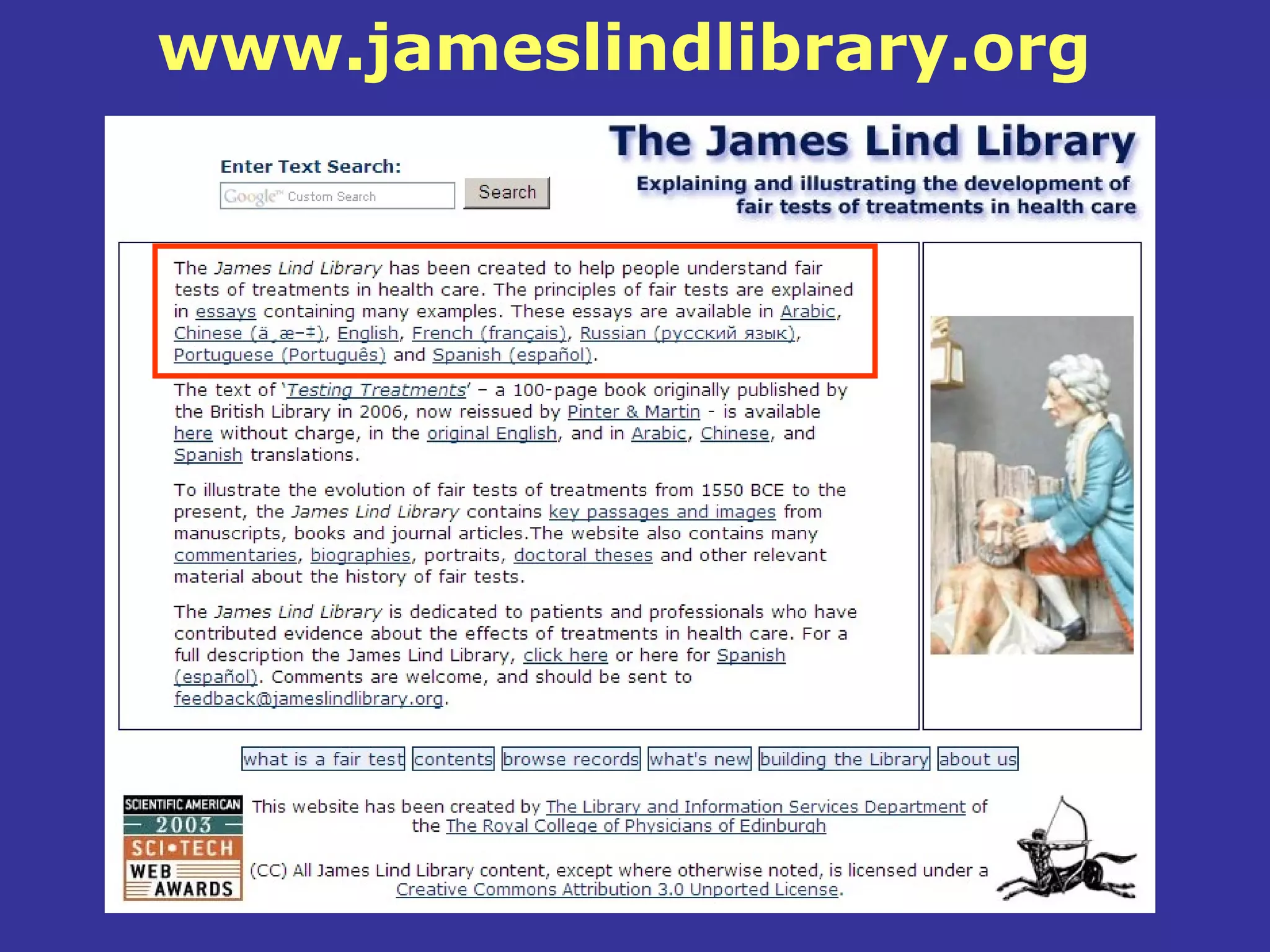 www.jameslindlibrary.org
 