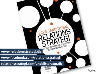 www.relationsstrategi.dk

www.facebook.com/relationsstrategi
relationsstrategi.samfundslitteratur.dk

 