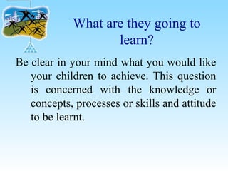 Learning Topic For Inactive Involving children in active learning | PPT