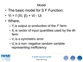 Technical Efficiency of Paddy Cultivation in Anicut Schemes in the Walawe Basin