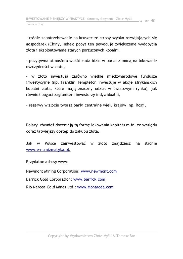 Inwestowanie forex