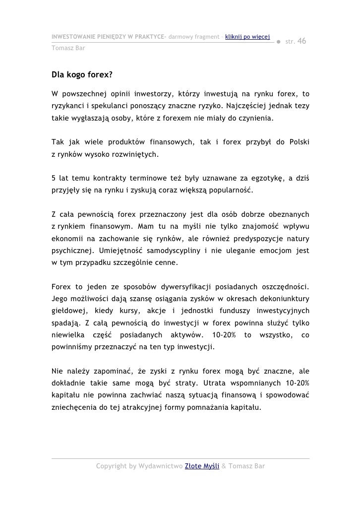 Inwestowanie forex