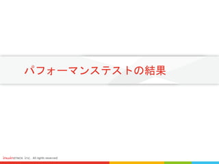 パフォーマンステストの結果
 