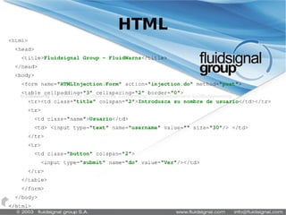 Inyección de contenido sintactico