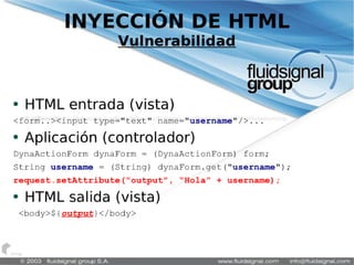 Inyección de contenido sintactico