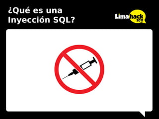 ¿Qué es una
Inyección SQL?
 