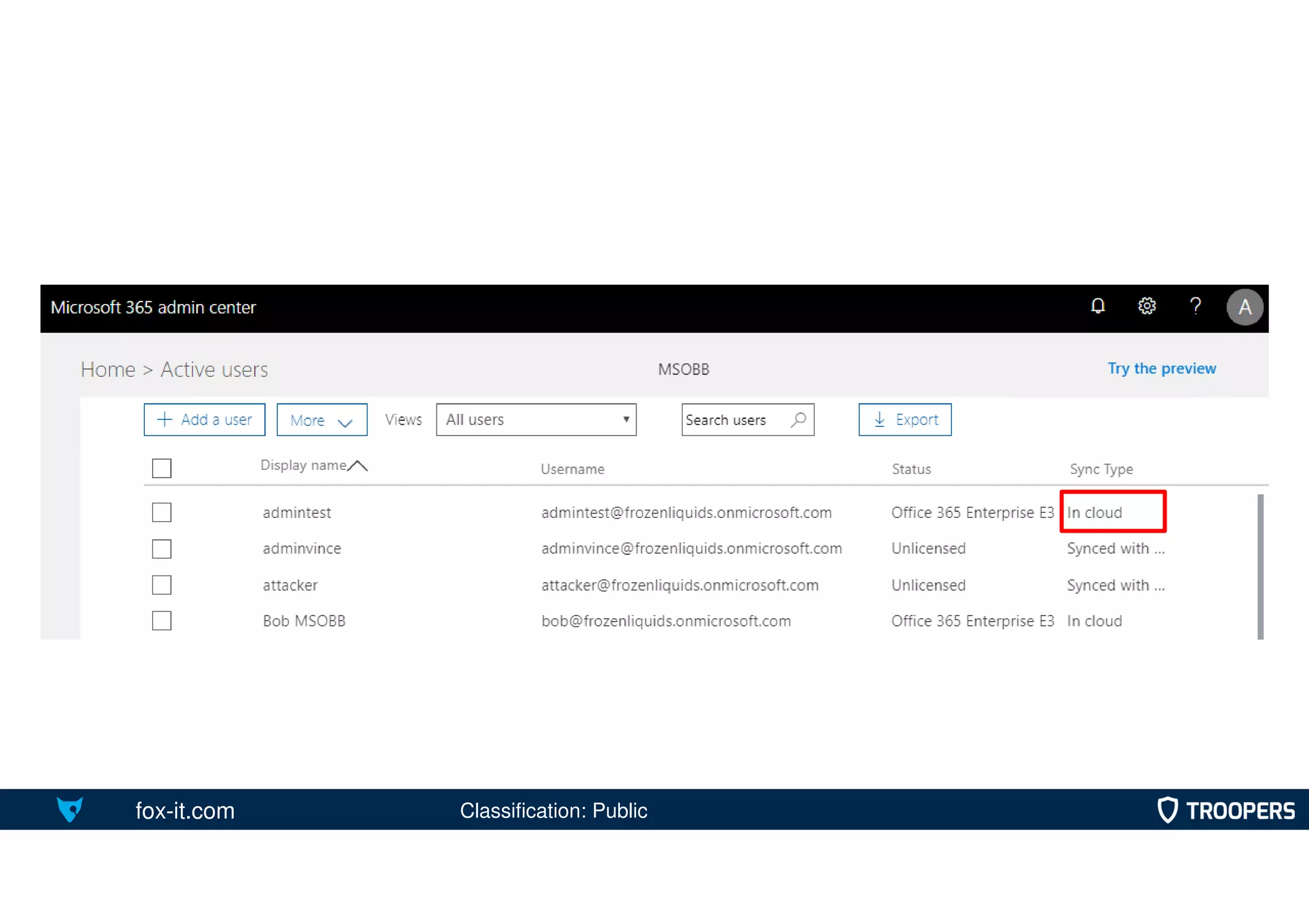 fox-it.com Classification: Public
 