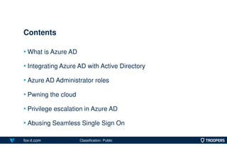 I'm in your cloud... reading everyone's email. Hacking Azure AD via Active Directory
