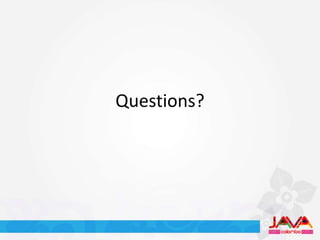 Questions?
 