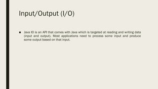 Input and Output Java B. Tech 2nd Year.pptx