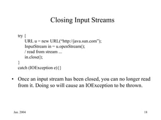 Io stream | PPT
