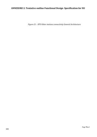ANNEXURE 2: Tentative outline Functional Design Specification for NU
Page 76 of
141
Figure 21 : RTU Other stations connectivity General Architecture
 