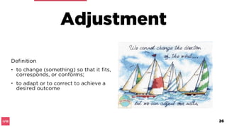 Creativity
• The ability to think outside the box
• unleashing the potential of the mind to
conceive new ideas, new ways of
doing things and innovative solutions
• to perceive the world in new ways, to
ﬁnd hidden patterns, to make
connections between seemingly
unrelated phenomena, and to generate
solutions
26
 