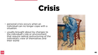 Key Elements of Personal Innovation
Do the same themes from “Innovation Inside” interview
series work in a personal context?
1.Crisis
2.Examination
3.Diversity
4.Collaboration
5.Creativity
6.Adjustment
7.Resilience
46
 