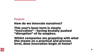 Personal
Innovation
The Experience Society
Thursday 5th November, 2015
6
 